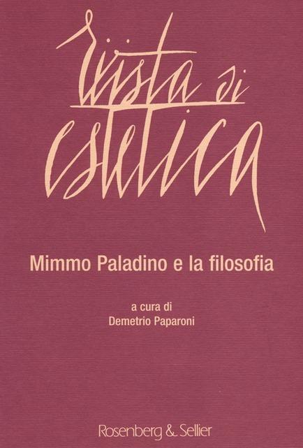 RIVISTA DI ESTETICA / Vol 55 /Mimmo Paladino e la filosofia / 2013
